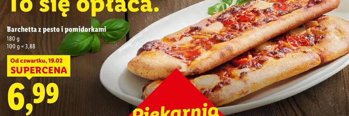 Barchetta z pesto i pomidorkami promocja w Lidl