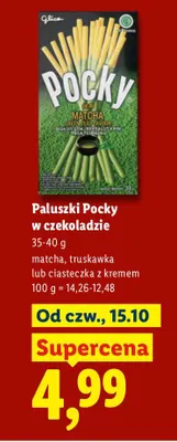 Paluszki Pocky w czekoladzie truskawka promocja w Lidl