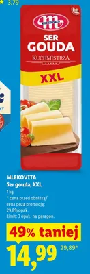 Ser gouda, XXL promocja w Lidl