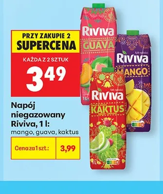 Napój niegazowany Riviva mango promocja w Biedronka
