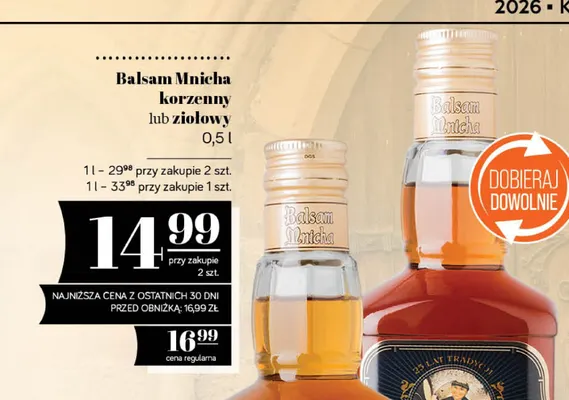 Balsam Mnicha korzenny promocja w POLOmarket