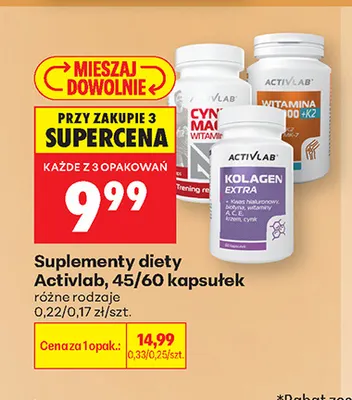 Suplementy diety Activlab promocja w Biedronka