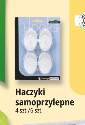 Haczyki samoprzylepne 4 szt. Storage Solutions promocja w Leclerc