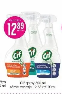 Płyn do czyszczenia Cif spray promocja w Drogerie Jasmin