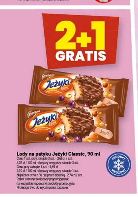 Lody na patyku Jeżyki Classic Goplana promocja w Twój Market