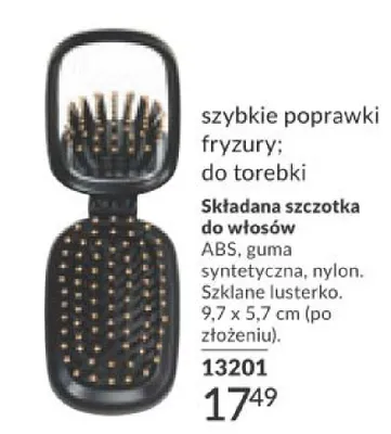 Składana szczotka do włosów promocja w AVON