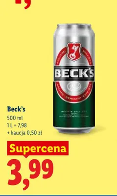 Piwo Beck's promocja w Lidl