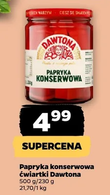 Papryka konserwowa ćwiartki promocja w Netto