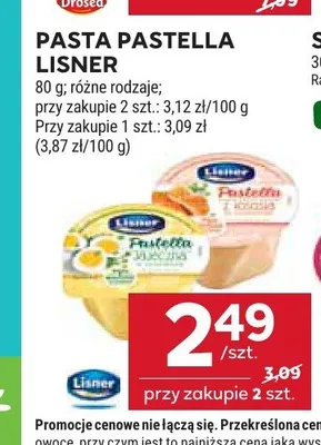 Pasta Pastella Lisner promocja w Stokrotka