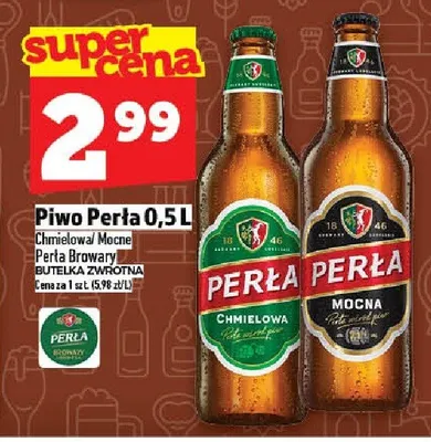 Piwo Perła Mocne promocja w TOPAZ