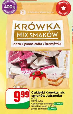 Cukierki Krówka mix smaków Jutrzenka promocja w Dino
