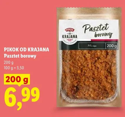 Pasztet borowy PIKOK OD KRAJANA promocja w Lidl