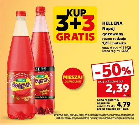Napój gazowany Hellena Oranżada promocja w Kaufland