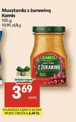 Musztarda z żurawiną Kamis promocja w Delikatesy Centrum