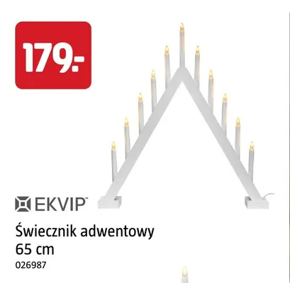 Świecznik adwentowy 65 cm Ekvip promocja w Jula