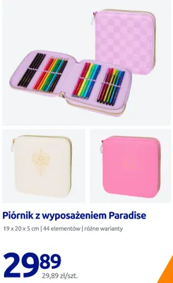 Piórnik z wyposażeniem Paradise promocja w Action