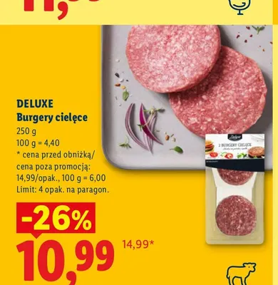 Burgery cielęce Deluxe promocja w Lidl