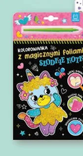 Kolorowanka z magicznymi foliami Słodkie Kotki promocja w Biedronka
