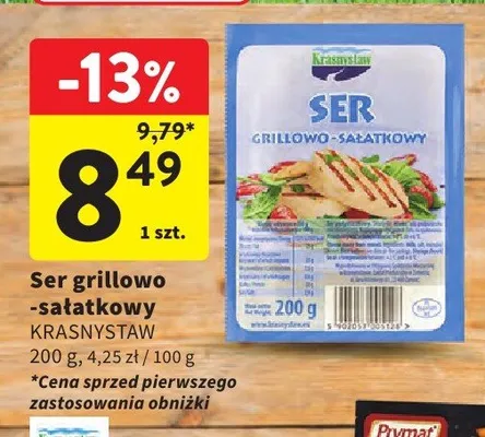 Ser grillowo-sałatkowy Krasnystaw promocja w Intermarche