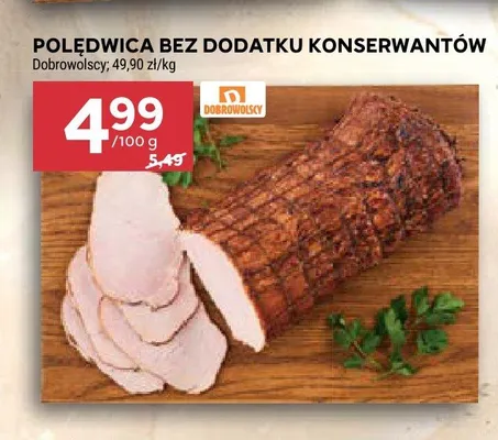 Polędwica bez dodatku konserwantów promocja w Stokrotka