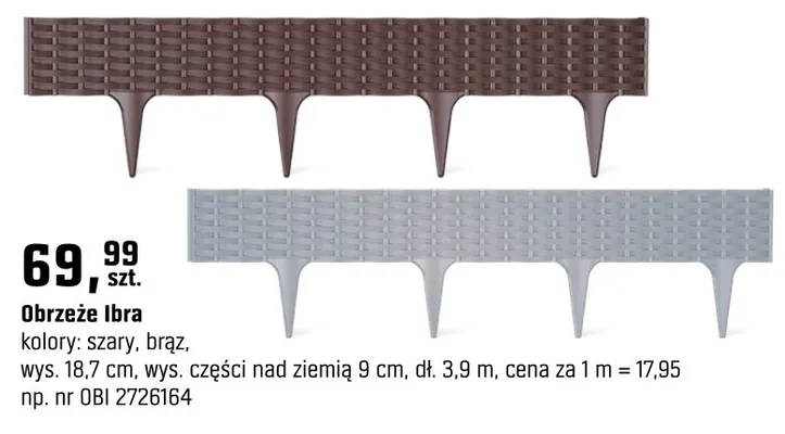 Obrzeże Ibra promocja w OBI