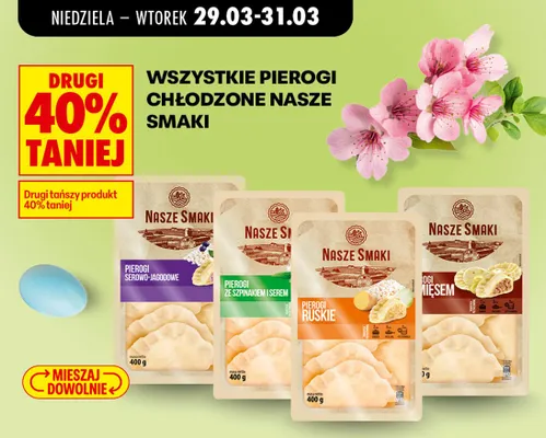 Pierogi z mięsem promocja w Biedronka