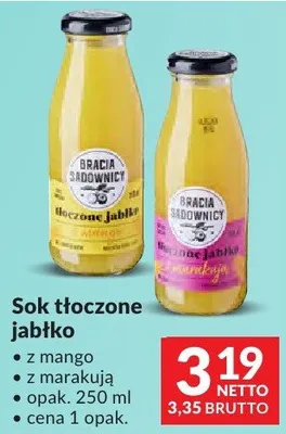 Sok tłoczone jabłko z mango z marakują promocja w Makro