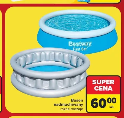Basen nadmuchiwany Bestway Fast Set promocja w Carrefour