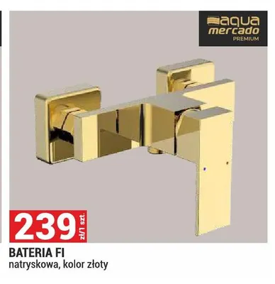 Bateria Fi natryskowa kolor złoty Aqua Mercado promocja w Merkury Market
