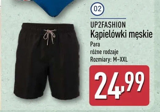 Kąpielówki męskie UP2FASHION promocja w Aldi