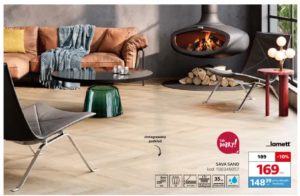 Panele winylowe Lamett Sava Sand promocja w Komfort