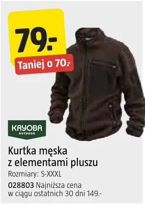 Kurtka męska z elementami pluszu promocja w Jula