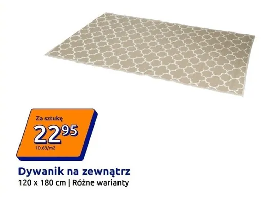 Dywanik na zewnątrz 120x180 cm promocja w Action