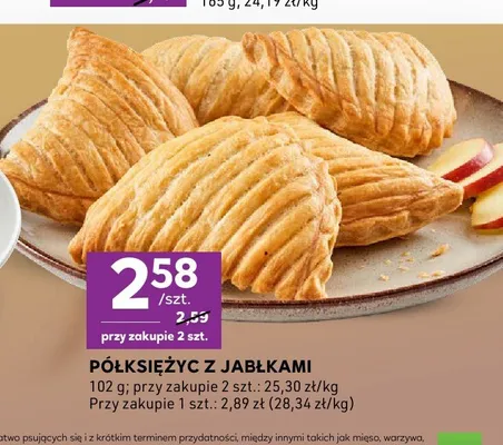 Półksiężyc z jabłkami promocja w Stokrotka
