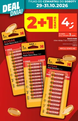 Baterie Kodak Super Heavy Duty Aa 11-pak promocja w Dealz