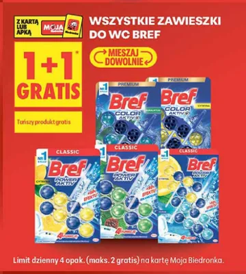 Zawieszki do WC Bref promocja w Biedronka