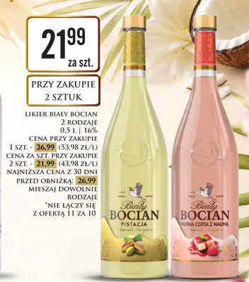 Likier Biały Bocian Pistacja promocja w Dino