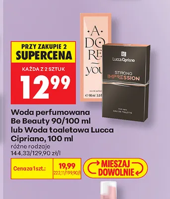 Woda perfumowana Be Beauty promocja w Biedronka