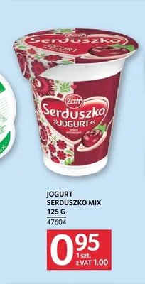 Jogurt Zott Serduszko Mix promocja w Selgros