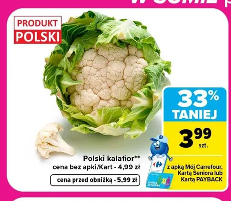 Kalafior polski promocja w Carrefour Market