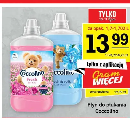 Płyn do płukania Coccolino Fresh Silk Lily promocja w Gram Market