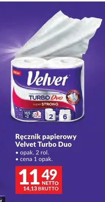 Ręcznik papierowy Velvet Turbo Duo promocja w Makro