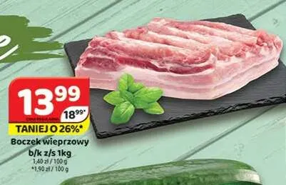 Boczek wieprzowy b/k z/s promocja w Delfin