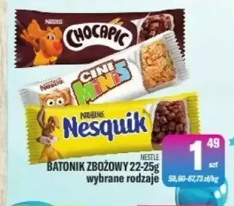 Batonik zbożowy NESTLE promocja w Tomi Markt