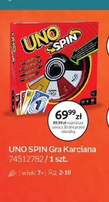 Gra karciana UNO Spin promocja w Empik