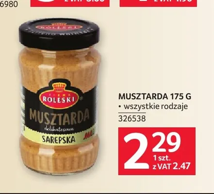 Musztarda Roleski promocja w Selgros