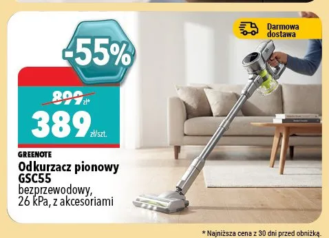 Odkurzacz pionowy Greenote GSC55 promocja w Biedronka Home