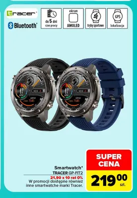 Smartwatch GP-FIT2 Tracer promocja w Carrefour