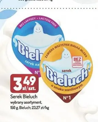 Serek naturalny bez laktozy Bieluch promocja w Avita