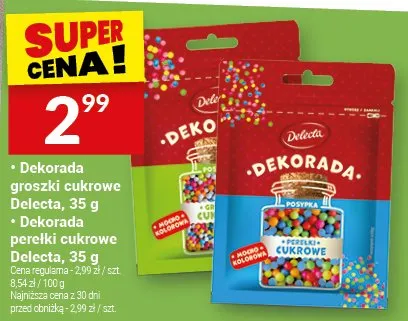 Dekoracja perełki cukrowe promocja w Twój Market